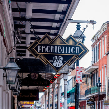 Prohibition Bar Sign – New Orleans Bourbon Street Photography Print