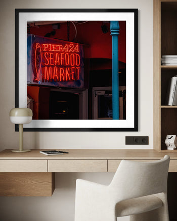 Pier 424 Seafood Market Neon Sign – New Orleans Street Photography Print