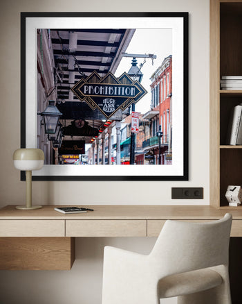 Prohibition Bar Sign – New Orleans Bourbon Street Photography Print