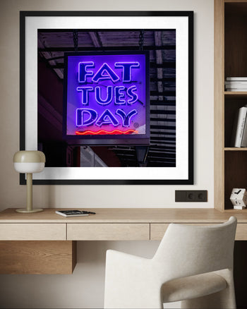 Happy Hookah Neon Sign & T-Shirt Shop Wall Art | New Orleans Bourbon Street Photography Print