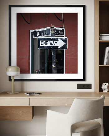 Royal & St. Ann Street Signs Wall Art | New Orleans French Quarter Photography Print
