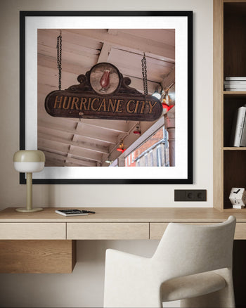 Hurricane City Bar Sign Wall Art | New Orleans French Quarter Photography Print