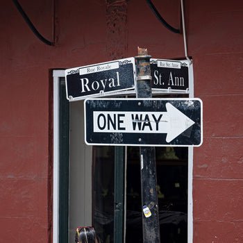 Royal & St. Ann Street Signs Wall Art | New Orleans French Quarter Photography Print