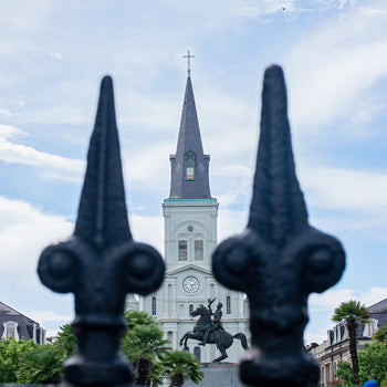 St. Louis Cathedral & Jackson Square Wall Art | New Orleans Landmark Photography Print