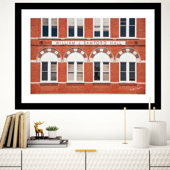 Samford Hall Auburn University campus photography, Auburn art décor canvas and prints