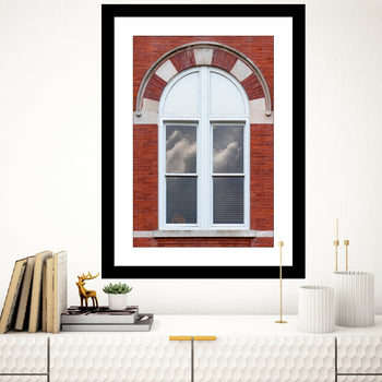 Photo of a window at Samford Hall at Auburn University,