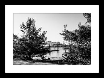 Tennessee River Bridge – Black & White in Decatur, Alabama