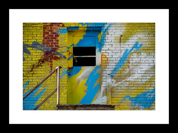 Yellow, White, and Blue Abandoned Building – Decatur, Alabama Urban Scene