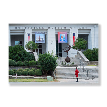 Huntsville Museum of Arts - Woman in Red and Gracelyn Rose | Architectural Photography