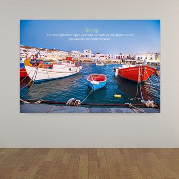 Success Wall Decor | Determination & Goals | Mykonos, Greece