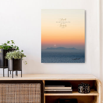 Sunset Wall Decor | Tranquility & Radiance | Santorini, Greece