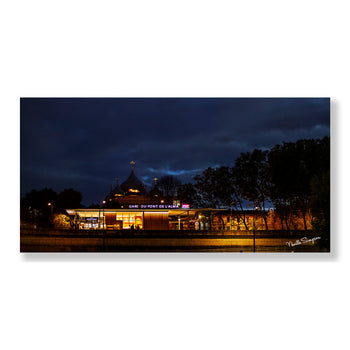 Russian Orthodox Church Golden Domes – Paris Night Photography Panoramic Print & Canvas