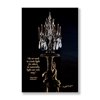 Palace of Versailles – Hall of Mirrors Gold Statue Photography Print & Canvas